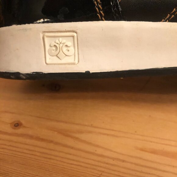 House of Dereon Patent Leather High Top Sneakers Shooties-SO LUXE! - Picture 2 of 16